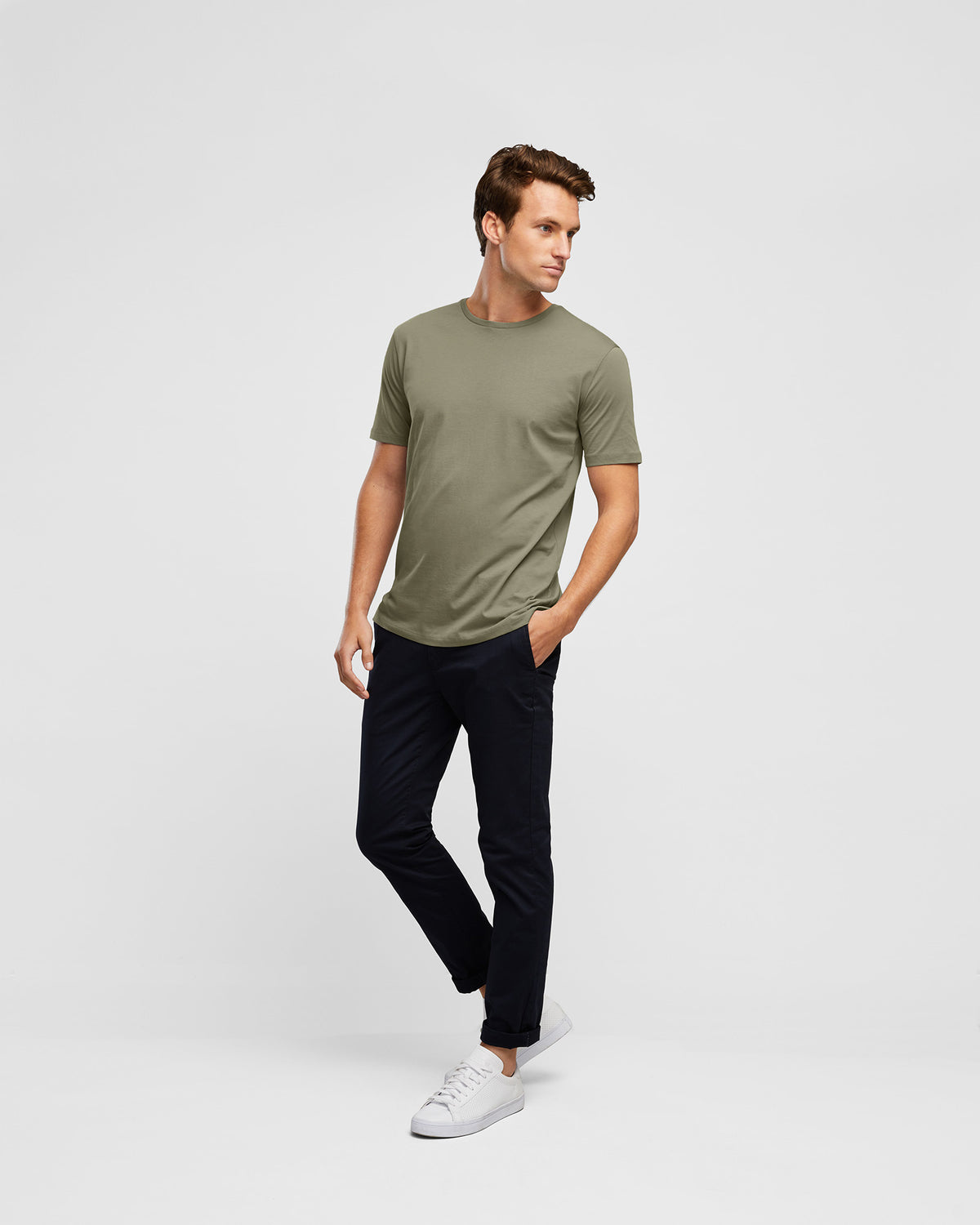 Wayver Moss Green Men&#39;s T-Shirt