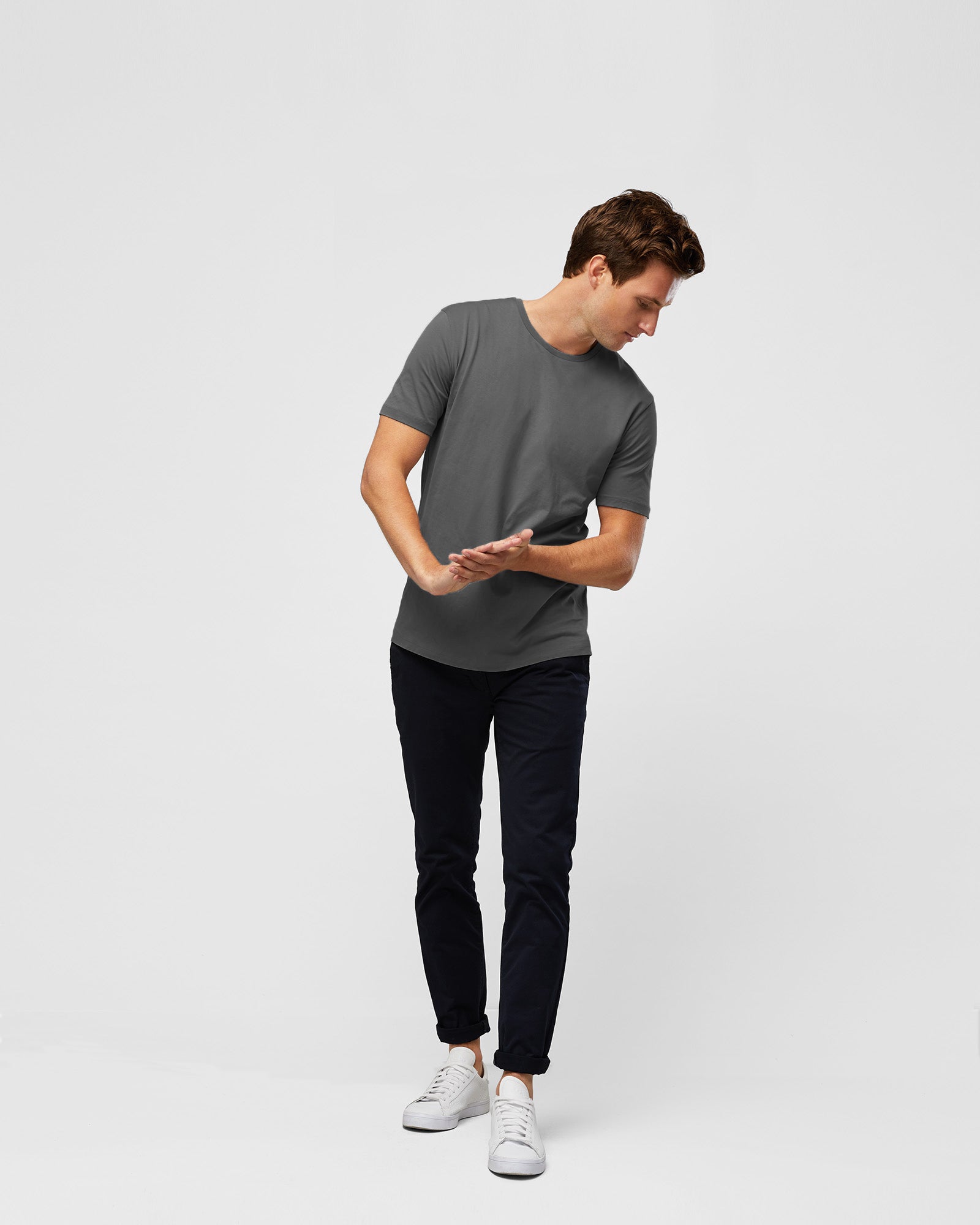 Wayver Essential Crew T-Shirt in Slate