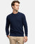 Wayver Originals Men's Textured Cotton Knit - Navy